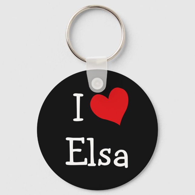 I Love Elsa Keychain (Front)