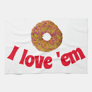 I love 'em kitchen towel