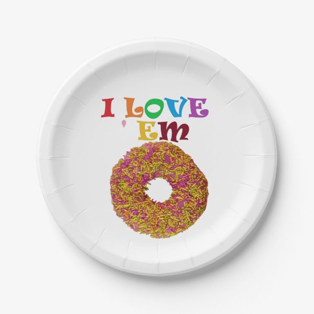 I love 'em !  paper plates (Front)