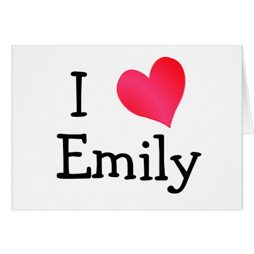 I Love Emily