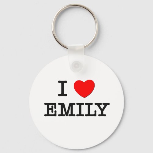 I Love Emily Keychain