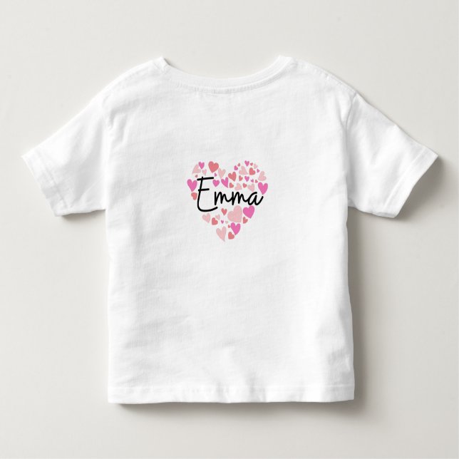 I love Emma Toddler T-shirt (Back)