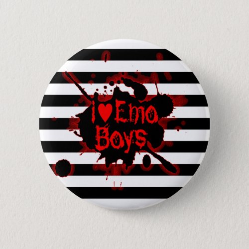 I love Emo Boys Button