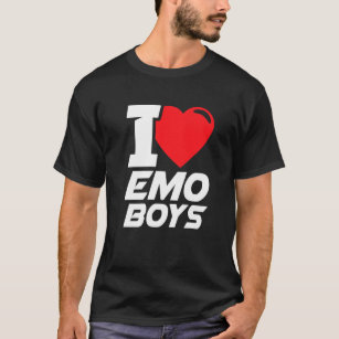 I Love Emo Boys Shirt Emo Clothing Emo Gifts T Shirt for 