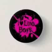 Emo Splatter Pinback Button