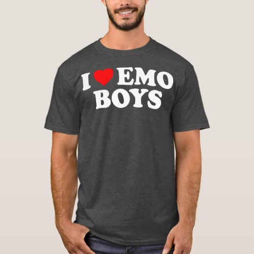 I Love Emo boys T_Shirt