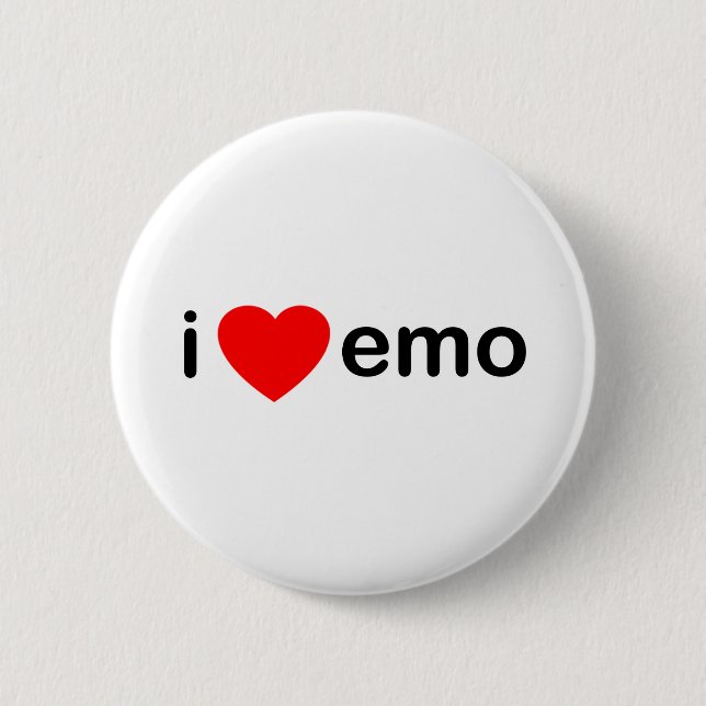 I Love Emo Button (Front)