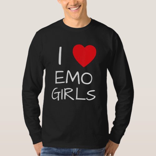 I Love Emo Girls I Heart Emo Girls 17 T_Shirt