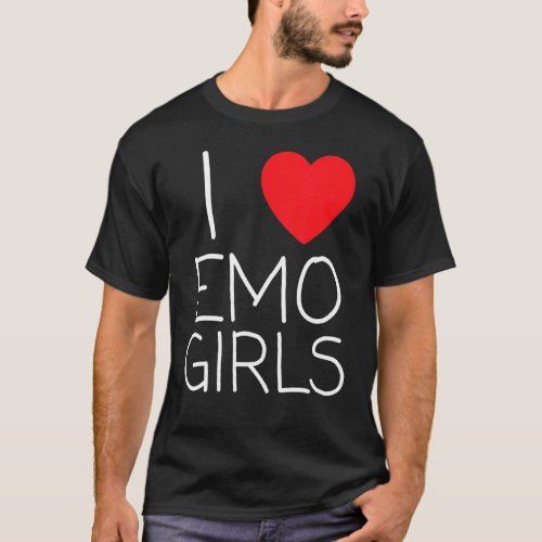 I Love Emo Girls I Heart Emo Girls 21 T_Shirt
