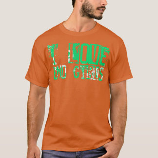 I love emo girls I love emo boys Funny Emo Goth ma T-Shirt