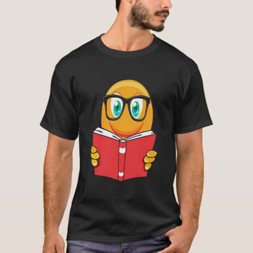 I Love Emoji Reading Teacher Shirt Gifts Reader Bo