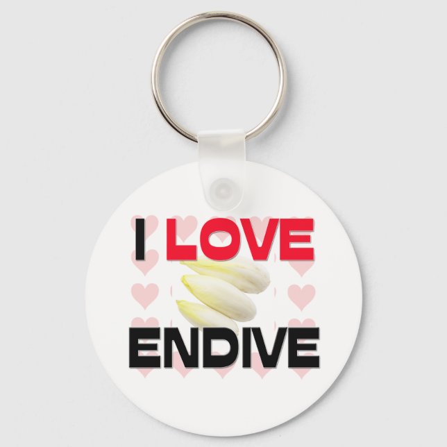 I Love Endive Keychain (Front)