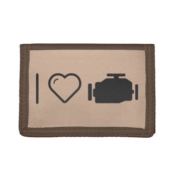 I Love Engine Motors Tri-fold Wallet by iLoveSuperStore at Zazzle