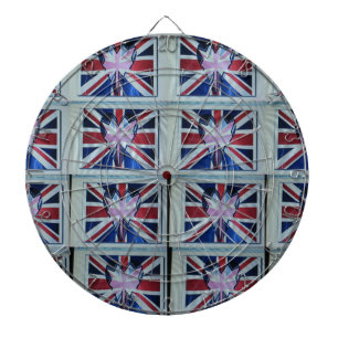 I Love England Art Print Dartboard With Darts