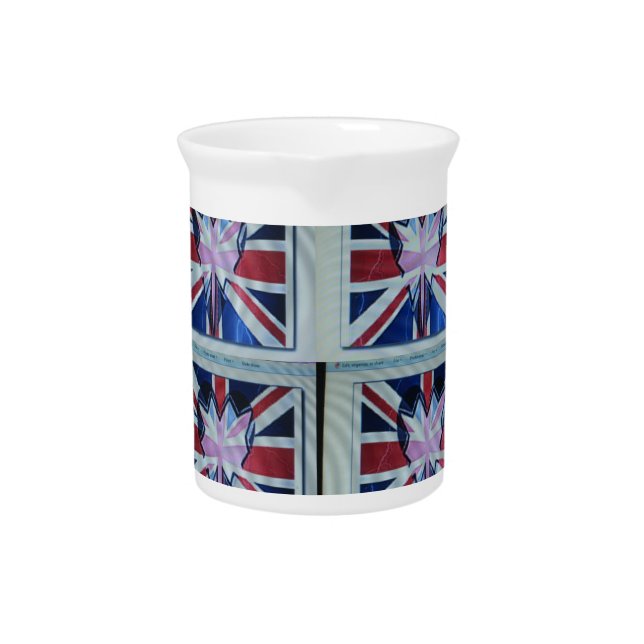I Love England Art Print Drink Pitcher (Front)