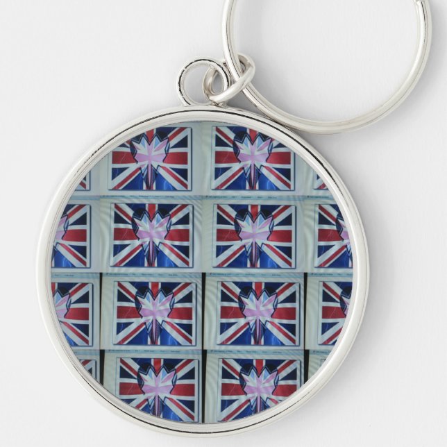 I Love England Art Print Keychain (Front)
