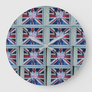 I Love England Art Print Large Clock