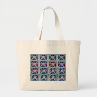I Love England Art Print Large Tote Bag