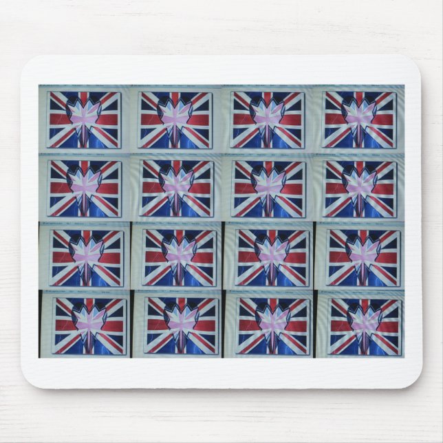 I Love England Art Print Mouse Pad (Front)