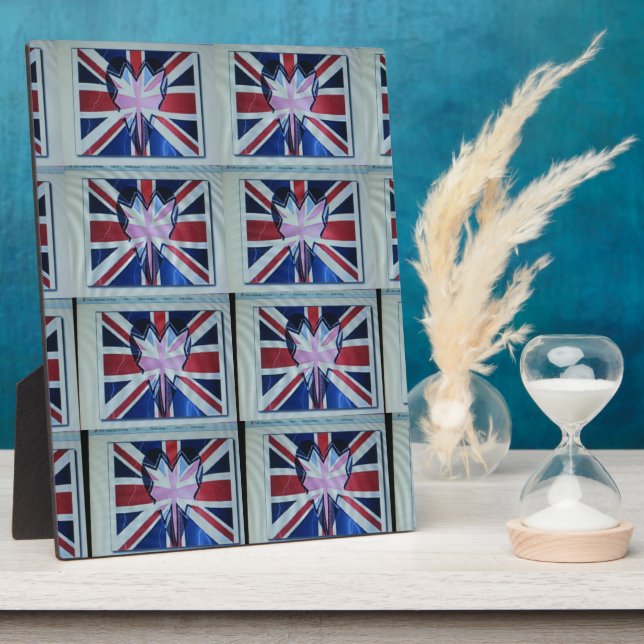 I Love England Art Print Plaque (Side)