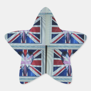 I Love England Art Print Star Sticker