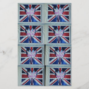 I Love England Art Print Stationery