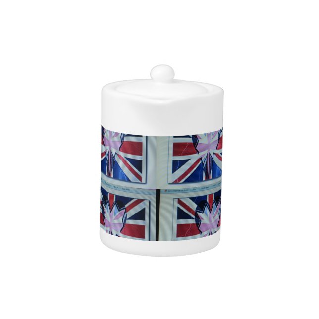 I Love England Art Print Teapot (Front)