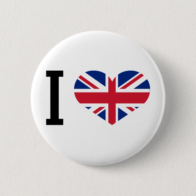 I love England Button (Front)