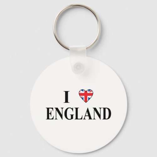 I Love England Keychain