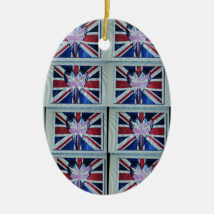 I love England.png Ceramic Ornament