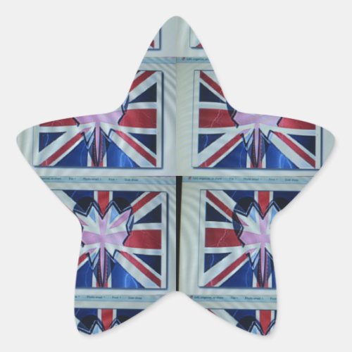 I love Englandpng Star Sticker