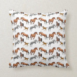 I Love English Hunter Jumper Horses Pillow
