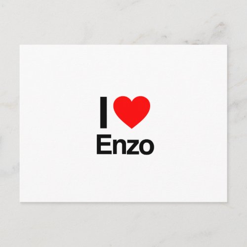 i love enzo postcard
