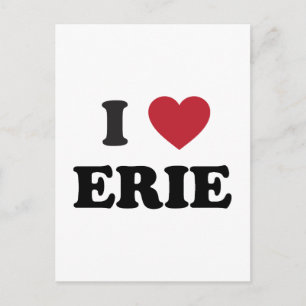 I love Erie Pennsylvania Postcard