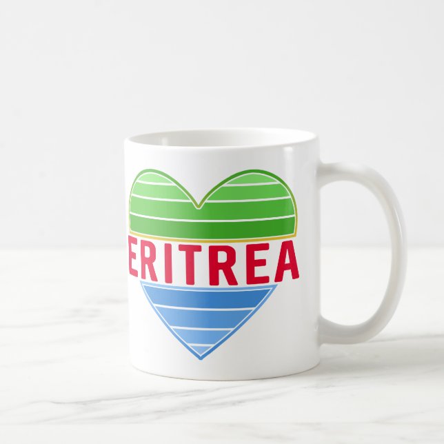 I Love Eritrea, Eritrean Heart Coffee Mug (Right)