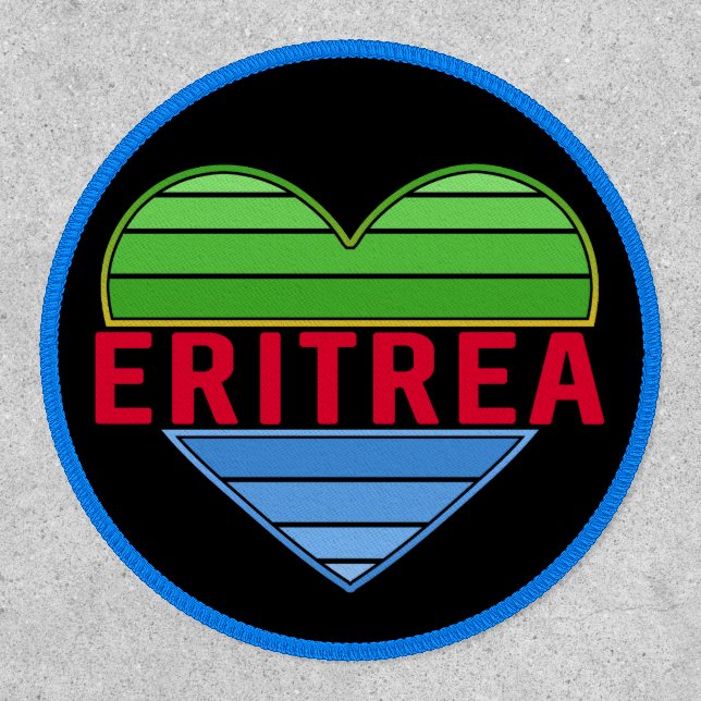 I Love Eritrea, Eritrean Heart Patch (Front)