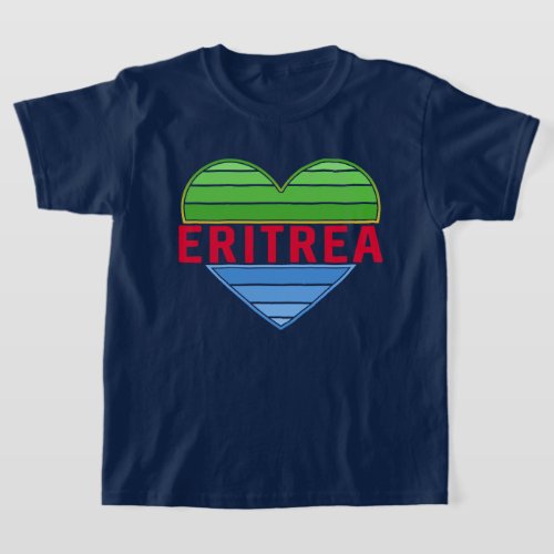 I Love Eritrea Eritrean Heart T_Shirt
