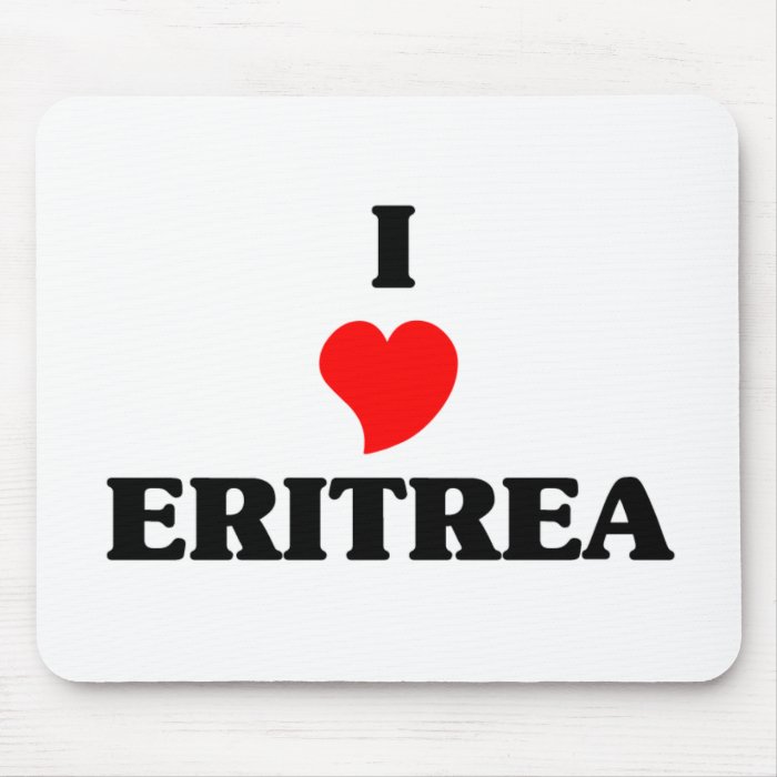 I Love Eritrea Mouse Pad
