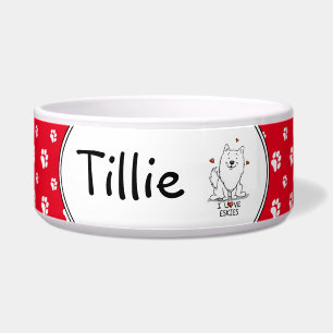 I Love Eskies I Love American Eskimo Dogs - Cute Bowl