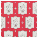 I Love Eskies (I Love American Eskimo Dogs) - Cute Fabric