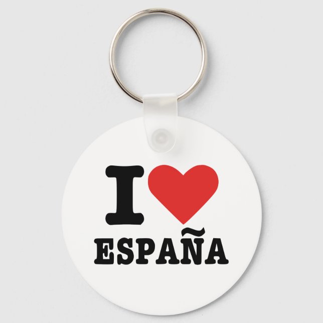 I love España - Spain Keychain (Front)