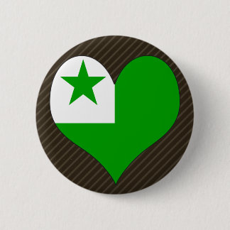 I Love Esperanto Pinback Button