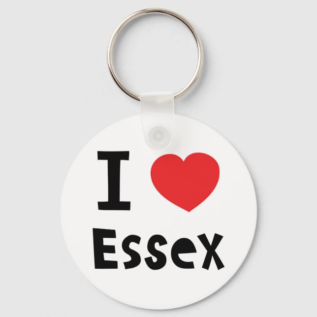 I love Essex Keychain (Front)
