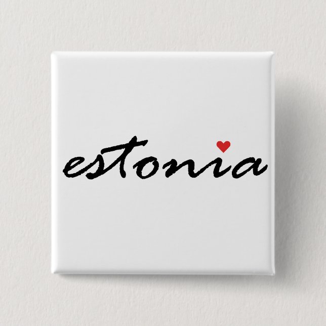 I love Estonia Button (Front)