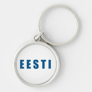 I love Estonia Eesti Keychain