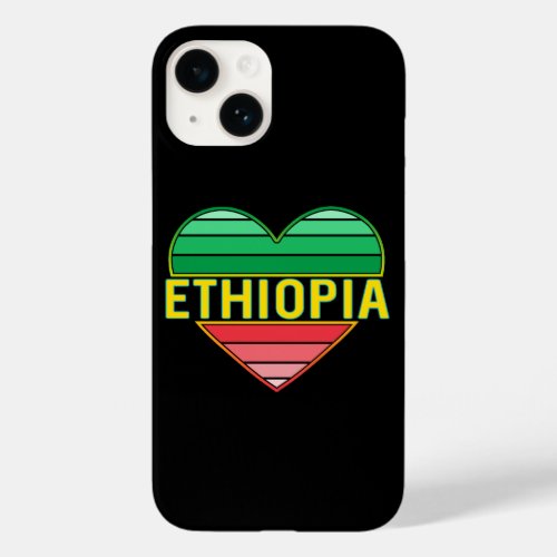 I Love Ethiopia Ethiopian Heart Case_Mate iPhone 14 Case