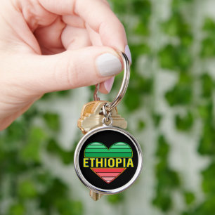 I Love Ethiopia, Ethiopian Heart Keychain