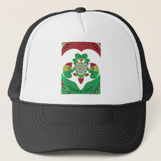 I Love Ethiopia Kaleidoscope – Heartfelt Rasta Art Trucker Hat