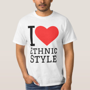 I love ethnic style T-Shirt