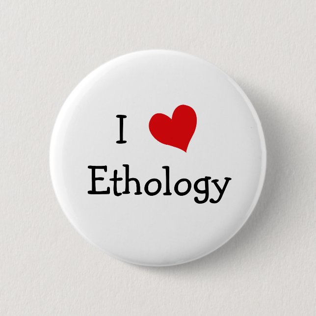 I Love Ethology Button (Front)